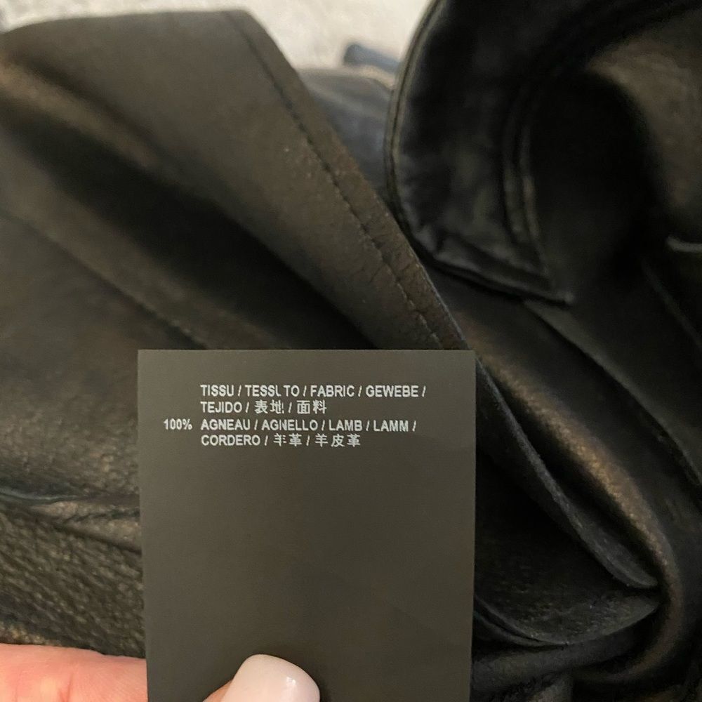 Saint Laurent Paris genuine leather pants, size 38(4) - Picture 13 of 14